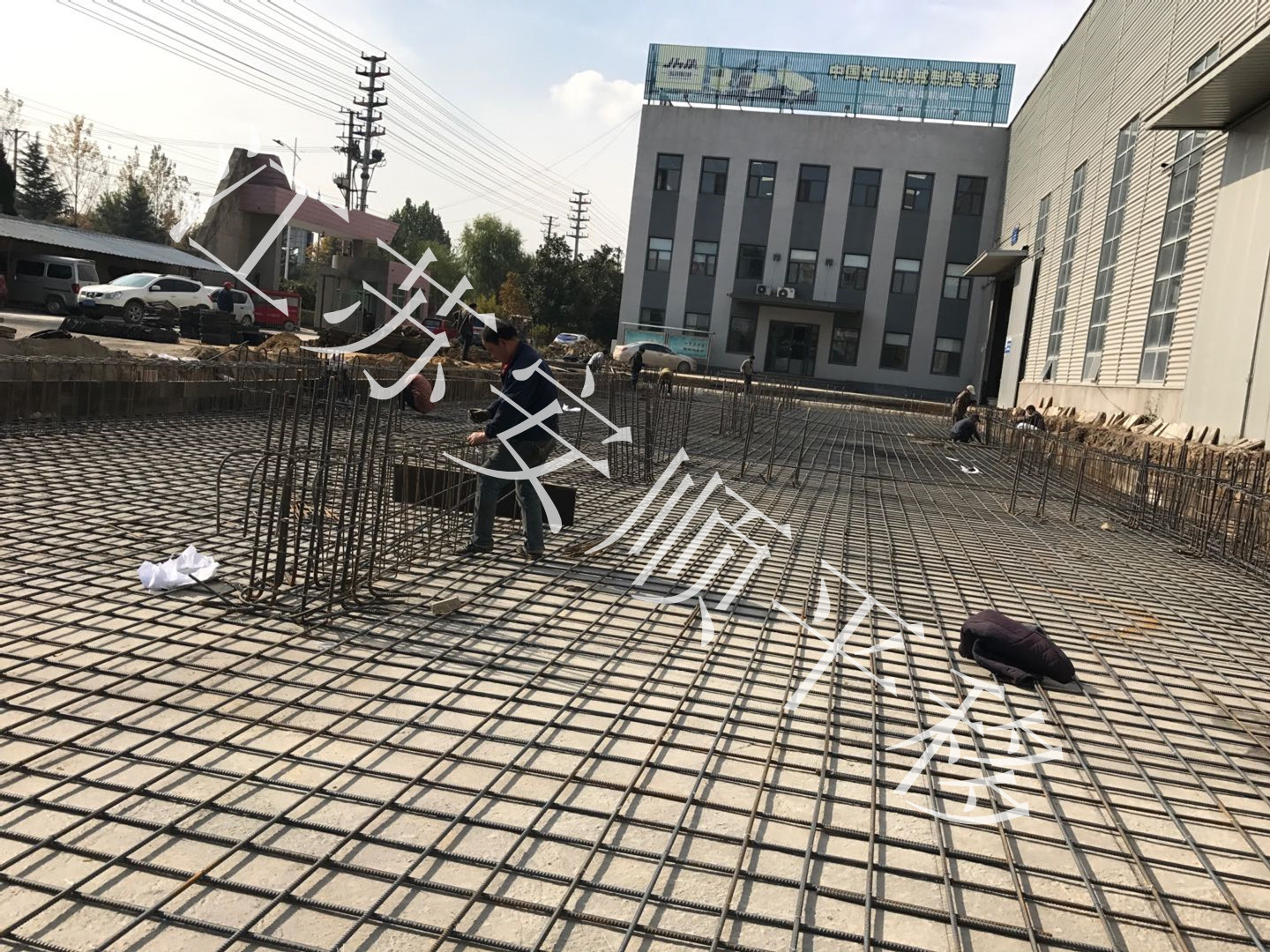 房屋平移钢筋铺设